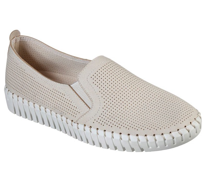 Skechers Dam Beige Platta Skor - Sepulveda Blvd - Envelop - Sverige (YVTWB-2851)
